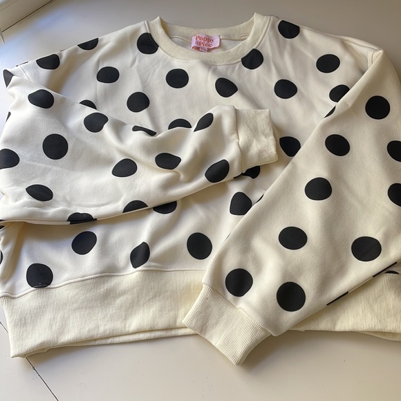 Poppy & Pine Polka Dot Crop Sweatshirt - Picture 5 of 10